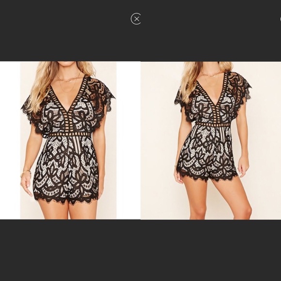 Selfie Leslie Other - Selfie Leslie Lace Romper